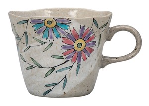 日本の伝統工芸品【九谷焼】 マグカップ 花遊   (K9-913) (K8-837)