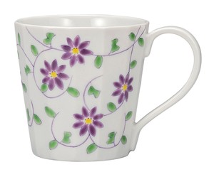 日本の伝統工芸品【九谷焼】 マグカップ 花唐草文   (K9-921) (K8-841)