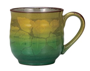 日本の伝統工芸品【九谷焼】 マグカップ 銀山茶花   (K9-946) (K8-859)
