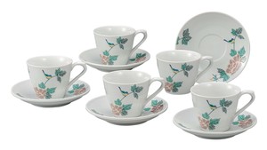 Kutani ware Cup & Saucer Set Little Bird