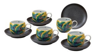 日本の伝統工芸品【九谷焼】 コーヒーセット 吉田屋おもと   (K9-1121) (K8-1025)