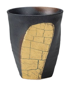日本の伝統工芸品【九谷焼】 フリーカップ 金箔彩   (K9-1146) (K8-1045)