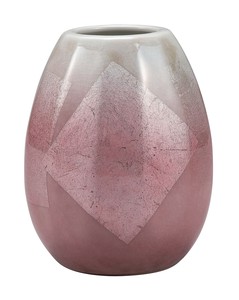 日本の伝統工芸品【九谷焼】 3.5号一輪生 銀彩（ピンク）   (K9-1281) (K8-1196)