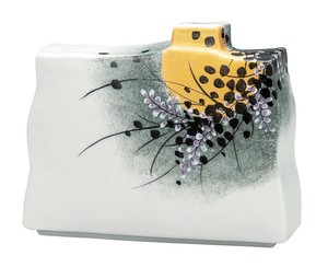 日本の伝統工芸品【九谷焼】 5号一輪生 金彩萩   (K9-1305) (K8-1215)