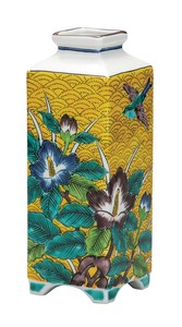 日本の伝統工芸品【九谷焼】 7号花瓶 吉田屋芙蓉   (K9-1324) (K8-1225)