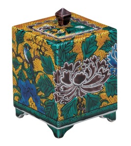 日本の伝統工芸品【九谷焼】 4号香炉 吉田屋花鳥   (K9-1511) (K8-1412)