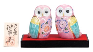 Kutani ware Animal Ornament Pink