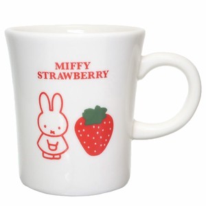 【マグカップ】ミッフィー 磁器製マグ MIFFY STRAWBERRY ホワイト