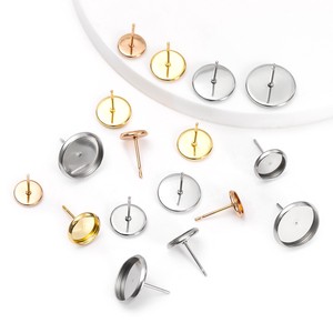 Gold/Silver Stainless Steel 6mm 10-pcs