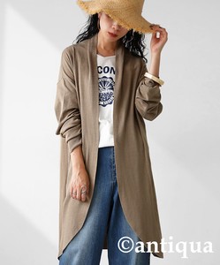 Antiqua Cardigan UV Protection Plain Color Long Sleeves Tops Cardigan Sweater Ladies'