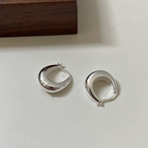 Pierced Earrings Silver Post sliver Simple