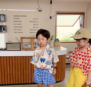 韓国のスタイル ボーイガールスーツ 襟シャツ　ベビー　新生児　キッズ　子供服