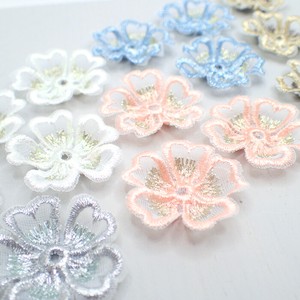 Material Organdy Embroidered 10-pcs