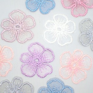 Material Flower Small Organdy 10-pcs