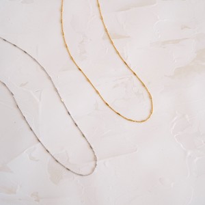 〔Silver925〕スティックステーションチェーンネックレス　(necklace)