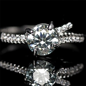 Silver-Based Diamond Ring Rings