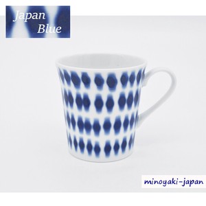 ジャパンブルー　マグカップ　豆絞り　美濃焼　日本製