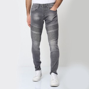Full-Length Pant Design Stretch Shirring Denim Pants