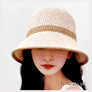 人気の帽子 エレガントな透かし編みのお洒落な帽子 ハット  婦人雑貨
