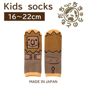 日本製　靴下【1P】キッズソックス【ライオン】