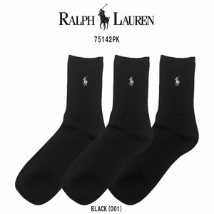 POLO RALPH LAUREN(ポロ ラルフローレン)レディース クルー ソックス 3足セット 女性用靴下 75142PK