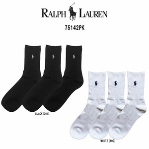 POLO RALPH LAUREN(ポロ ラルフローレン)レディース クルー ソックス 3足セット 女性用靴下 75142PK