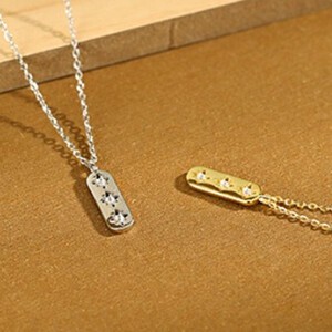 Cubic Zirconia Silver Chain Necklace sliver Pendant Unisex