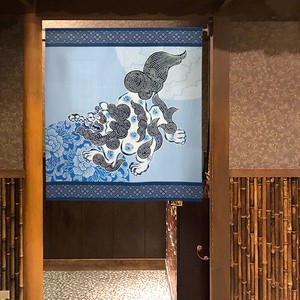 Japanese Noren Curtain Komainu 90cm Made in Japan