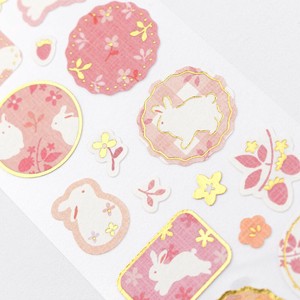 剪贴簿装饰品 贴纸 兔子 日本制造