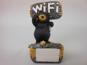 BEAR サインオブジェ&カードホルダー【Wi-Fi】