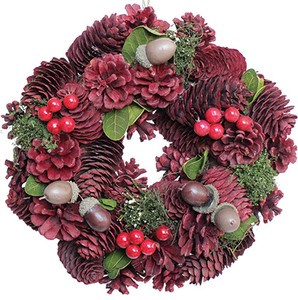 [2023クリスマス]彩か｜SAIKA　Red&Green Donguri Wreath S