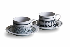 美浓烧 茶杯盘组/杯碟套装 陶器 餐具 礼盒/礼品套装 日本制造
