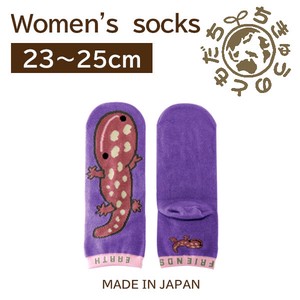 日本製　靴下【1P】レディースソックス【オオサンショウウオ】
