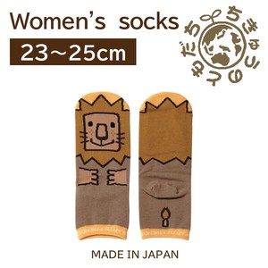 日本製　靴下【1P】レディースソックス【ライオン】