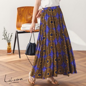 Skirt Made in India Spring/Summer Rayon Gathered Skirt 2023 New