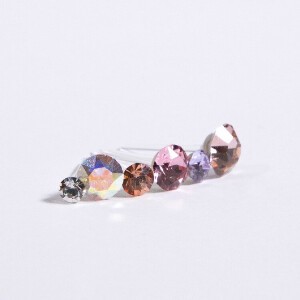 Pierced Earringss Set of 6 6mm Made in Japan