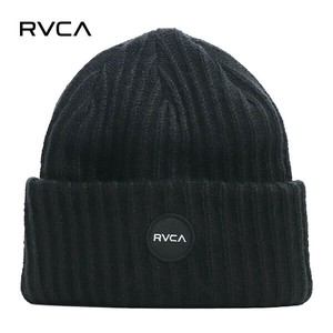 ルーカ【RVCA】PM BEANIE リブビーニー ラベル リブ ロゴ ビーニー ニット帽 ユニセックス
