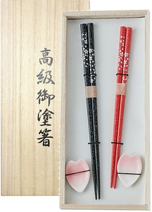 【箸ギフト】　桜箸・箸置きペア