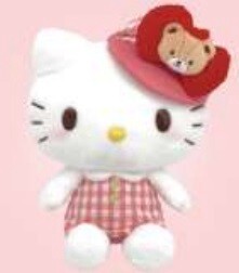 娃娃/动漫角色玩偶/毛绒玩具 Hello Kitty凯蒂猫 毛绒玩具 Sanrio三丽鸥 尺寸 M