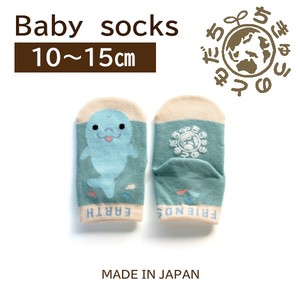 品質検査済【1P】日本製　靴下　ベビー【イルカ】