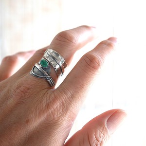Silver-Based Turquoise/Lapis Lazuli Ring sliver Rings Jewelry