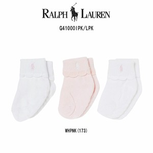 POLO RALPH LAUREN(ポロ ラルフローレン)ベビー ソックス 3足セット 出産祝い 赤ちゃん G41000IPK/LPK