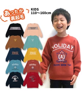 Kids' 3/4 Sleeve T-shirt Sweatshirt Brushed Lining Printed Kids 110cm ~ 160cm