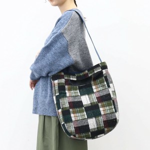 ★【Nananoel 】romy　チェック柄生地カラーショルダー2WAYクリテバッグ　SALE