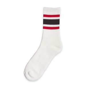 运动袜 男女兼用 绒布 条纹/线条 25 ~ 28cm 日本制造
