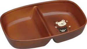 Divided Plate Brown kids Made in Japan