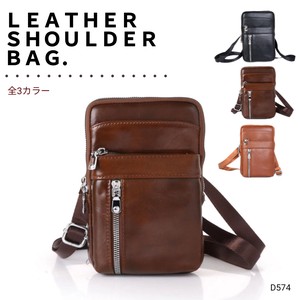 【D574】本革 メンズ　ショルダーバッグ　レザーバッグ　斜め掛け　バッグ　鞄