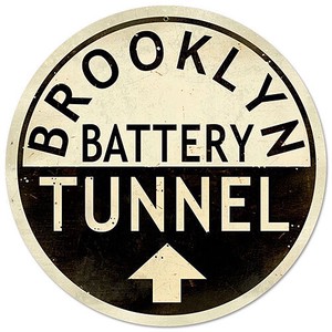 【スティールサイン】【ルート 66 ＆ ストリート】Brooklyn Tunnel PT-PTS-072