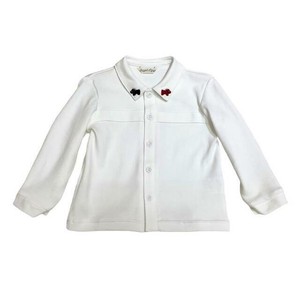 儿童七分袖～长袖衬衫 长袖衬衫 刺绣 70 ~ 95cm 日本制造