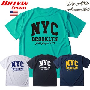 BILLVAN SPORTS ドライ＆アスレチック NYCアメリカンTシャツ